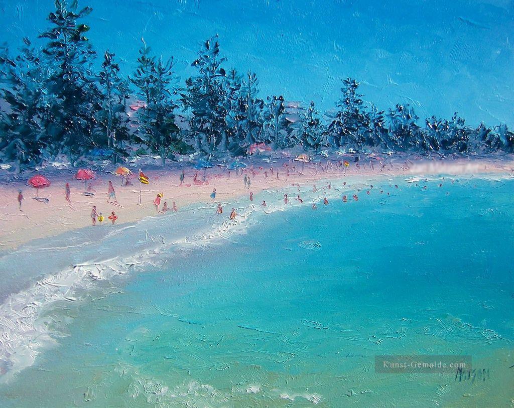 blau Strand Szenen Ölgemälde